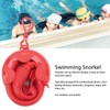 Dry Snorkel Full Silicone Soft Portable with Storage Box Snorkel