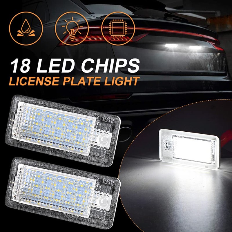 KaTur 1 Pair Car NO Canbus Error 18SMD LED License