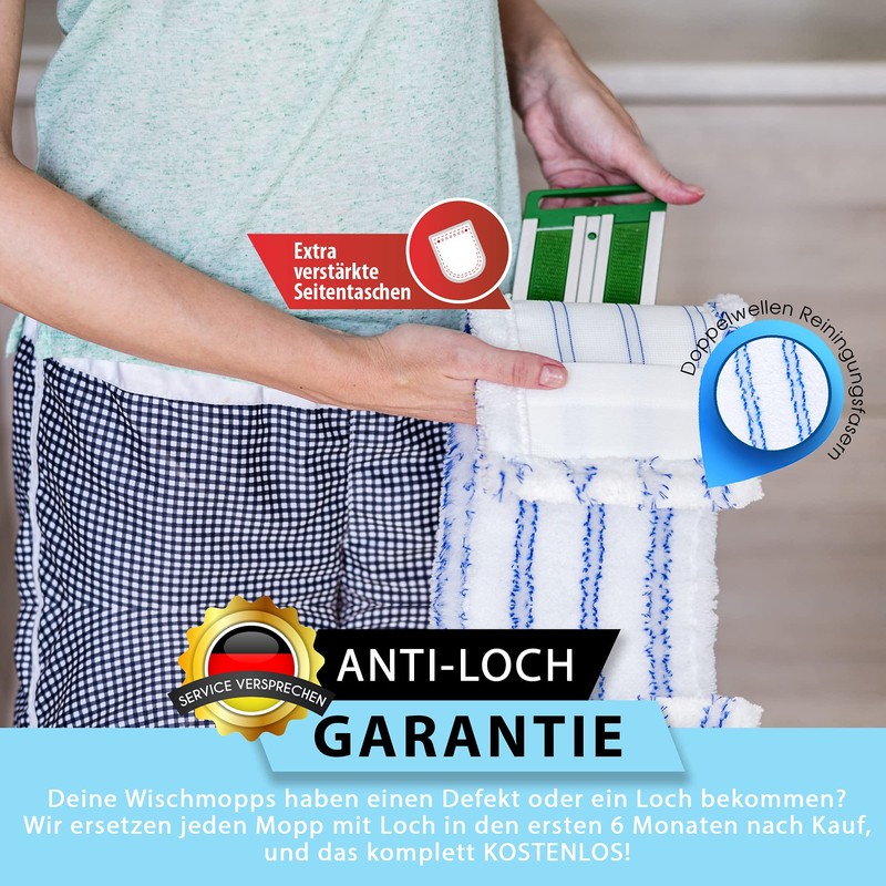 Mop cover mop set, microfibre – made in Germany –