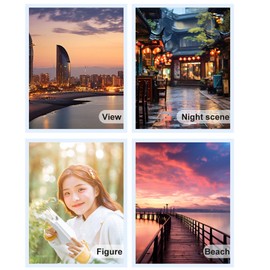 Digital Camera, 12MP 1080P, 16X Digital Zoom, Auto Focus, Vedio Camera with 2.4" Screen, Compact Anti-Shake Vlogging Camera for Students and Kids (Silver)