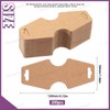 Swpeet 200Pcs 4.7"x 2" Kraft Blank Thick Paper Writable Necklace
