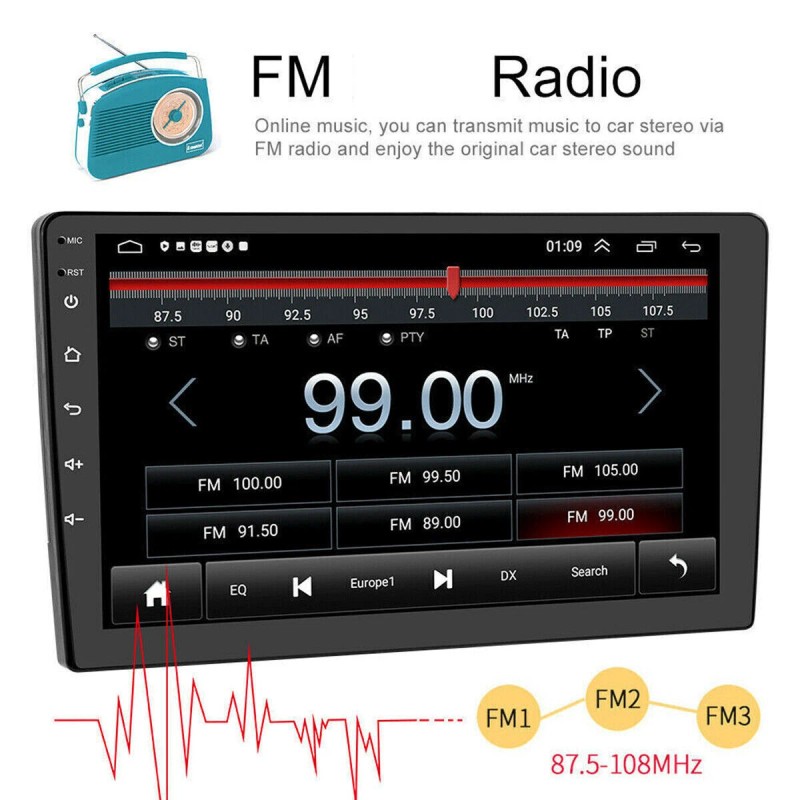 A-Carplay Carplay For Toyota Corolla 2009-2013 Radio Stereo Android 12