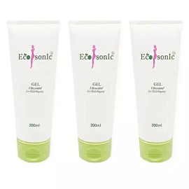 Ecosonic 에코소닉 초음파젤 튜브형 투명 200ml 3개 EcoSonic Ultrasonic Gel Tube Transparent 200ml 3pcs