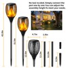 Solar Lights Outdoor 99 LED Higher & Larger Flickering Flame