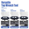 Mesee Adjustable Tap Wrench Plastic Dipped Handle Thread Tap Holder
