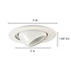 Jesco Lighting TM405AB 4-Inch Aperture Low Voltage Trim Recessed Light,
