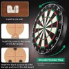 ZHIQIN 2 Sets Dartboard Holder Wall Hanging Bracket Set Screws