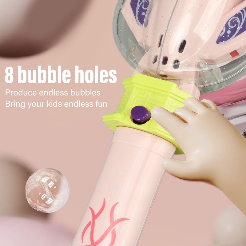 Kids Bubble Toy 8 Holes Colorful Light Cool Music Bubble