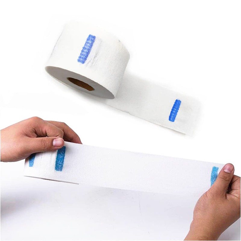 2 Rolls of Disposable Waterproof Hairdressing Salon Rolls - White