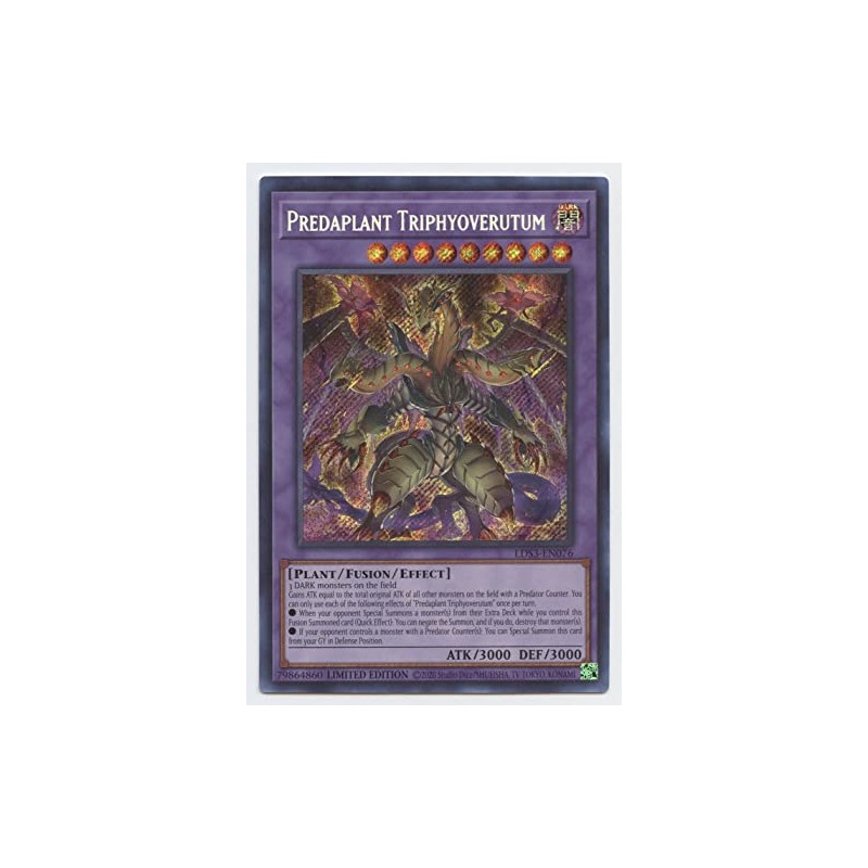 Predaplant Triphyoverutum - LDS3-EN076 - Secret Rare - 1st Edition