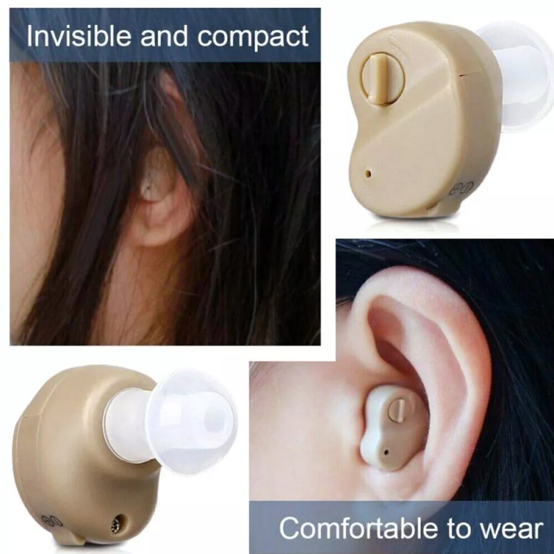JahyShow 1/2PCS Small In Ear Invisible Best Sound Amplifier Adjustable