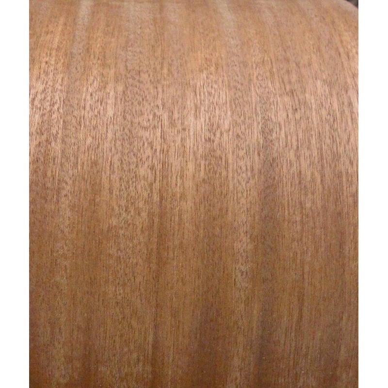 Sapele Ribbon Mahogany Wood Veneer 24" x 24" on Wood