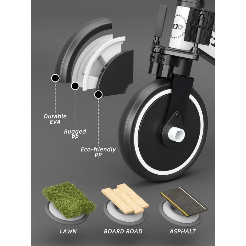 ﻿XJD 5 in 1 Toddler Bike, Tricycle for Toddlers 1-3