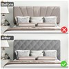 Yesaler Bed Headboard Cover Bed Headboard Covers Stretchy Headboard Cover