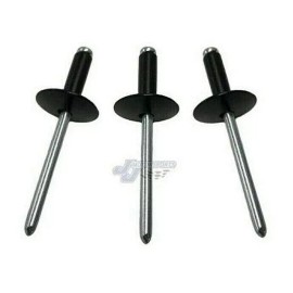 J J Motorsports Large Head Black Rivets Pop Rivet 250 ct. 3/16" Racing Fastener IMCA USMTS