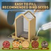 FlowaFoli Metal Bird Feeders for Outdoors | Both Sides Removable