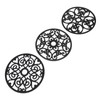 3pcs Modern Kitchen Trivets Waterproof Hollow Carved High Temperature Resistance