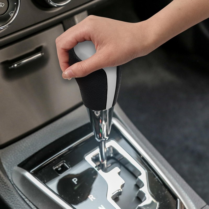 VKGUG Black Silver Gear Shift Knob Shifter Compatible with Toyota