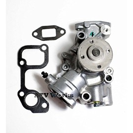 ATVWorks Compatible Kawasaki 2510/3010/4010 Diesel Mule Water Pump (Replaces 49301-1052/49301-0001) W/GASKETS (Replaces 11060-1957 & 11060-1958)
