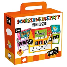 Headu DE52484 Writing Workshop Educational Game Montessori Orange