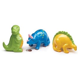 Burton & Burton Dinosaur Banks, Assortment of 3