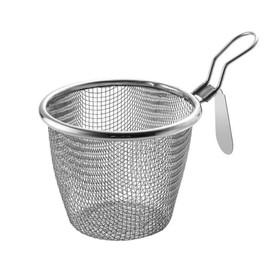 1pc Stainless Steel Pasta Basket, Mesh Spider Food Dumpling Noodle Strainer, Fine Mesh Strainer with Handle,Colanders and Food Strainers Kitchen Utensils and Gadgets