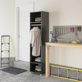 Systembuild Evolution Camberly 18" Mudroom Cabinet, Black Oak