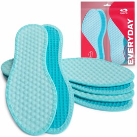 SULPO 3 Pairs of Barefoot Soles for Fresh Feet Insoles Massage Pressure Points Insoles for Men and Women Fresh Sole with Massage Effect Size 36-46 / Set of 3 Shoe Insoles (45)