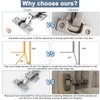12 Pcs Cabinet Hinges with 48 Screws, Full Overlay Concealed