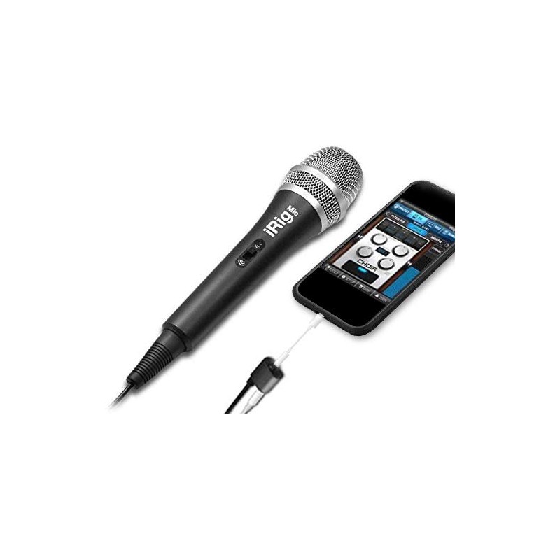 IK Multimedia iRig Micrófono de condensador para smartphones y tabletas,
