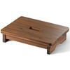 FANATU Wooden Step Stool - One Step, Heavy Duty, Nonslip,