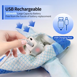 Lezod Touch Moving Pet chew, Plush, Interactive Small and Medium Pet Plush Toys Touch Moving Pet chew, Plush, Interactive Pet Toys Cat Playing Fly Fish Automatic Sound Cat Toys.