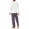 Wrangler Men's Waffle Knit Top and Flannel Pajama Pant Pajama