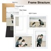 THKRLOF 4x6 Picture Frames Collage 1 Pack, 4 Opening Multi