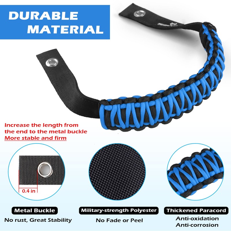 SEVEN SPARTA 4 Pack Roll Bar Grab Handles Compatible with