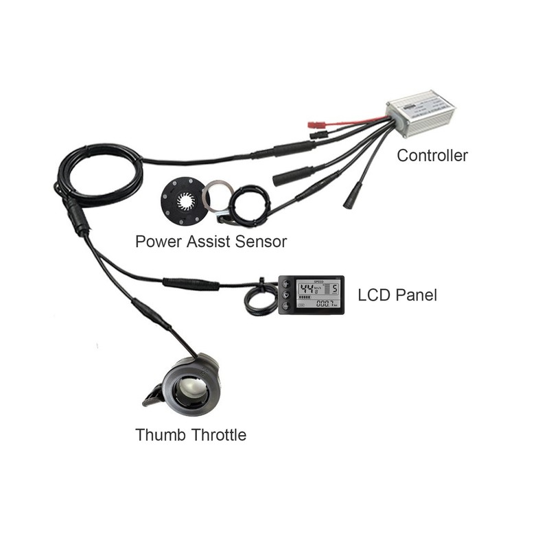 Electric Bike Motor Controller 15A Common Speed Controller 36V 48V