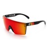 Heat Wave Visual Lazer Face Polarized Sunglasses in Turbo Custom
