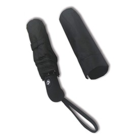 SMATI Umbrella Pocket Umbrella Stormproof – Automatic Open/Close, Compact, Windproof, Stable – 8 Fibreglass Ribs, black, Folding umbrella