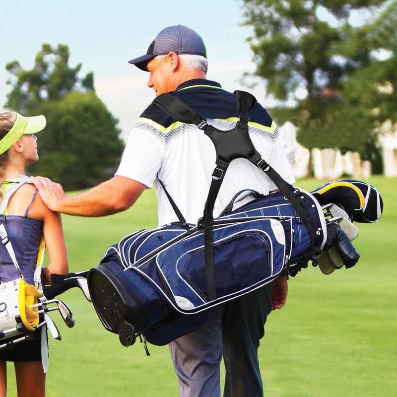 Golf Bag Strap Replacement Shoulder Adjustable Strap Padded Backpack Golf