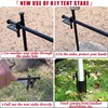 8 Pack Tent Stakes Heavy Duty 12 inch Steel Tent