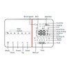 Thermostat with WIFI Voice Control Timed Programmable Slider LCD Negative