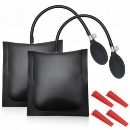 YTSMFL 2 Pcs Air Wedge, Inflatable Lifting Cushion Air Wedge Door Pump Bags Non Scratch Pump Wedge with 4 Stabilising Shims for Door Window Installation