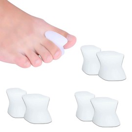 SUCCESS CONTIGO - Separador de Dedos Pies Gel Silicona (3 PARES)- Correctores Separadores de Dedos Superpuestos Espaciador - Uso Diario Hombres y Mujeres Separador Dedos Pies Mayor Comodidad Pedicure