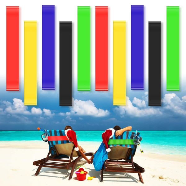 10 Beach Chair Towel Bands,Rubber Elastic Thickened Multifunctional Towel Clip