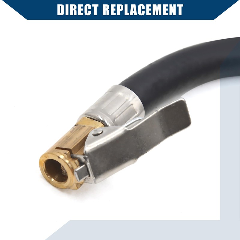 Hihaha Thread Dia Tire Inflator Hose W/ 90 Degree Valve