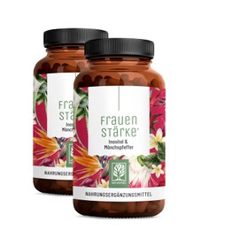 NATURTREU® Women's Strength Myo Inositol & Monk Pepper High Dose - Value Bundle 2 Pack - 90 Women Vitamin Capsules with L-Carnitine, Folic Acid, B12 & Iron - Vitex Agnus Castus, 90 Capsules