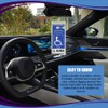 QZTYTY 4PCS Handicap Placard Holder, Disabled Parking Permit Holder, 11.6"