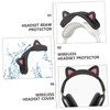 Operitacx Adorable Cat Ear Headband Cover for Headset Beam Protector
