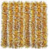 LATERN 10 m Christmas Tinsel Garland, Gold Colour Metallic Tinsel,