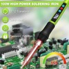 100W Portable Adjustable Temperature Soldering Iron Kit with Ceramic Heater,
